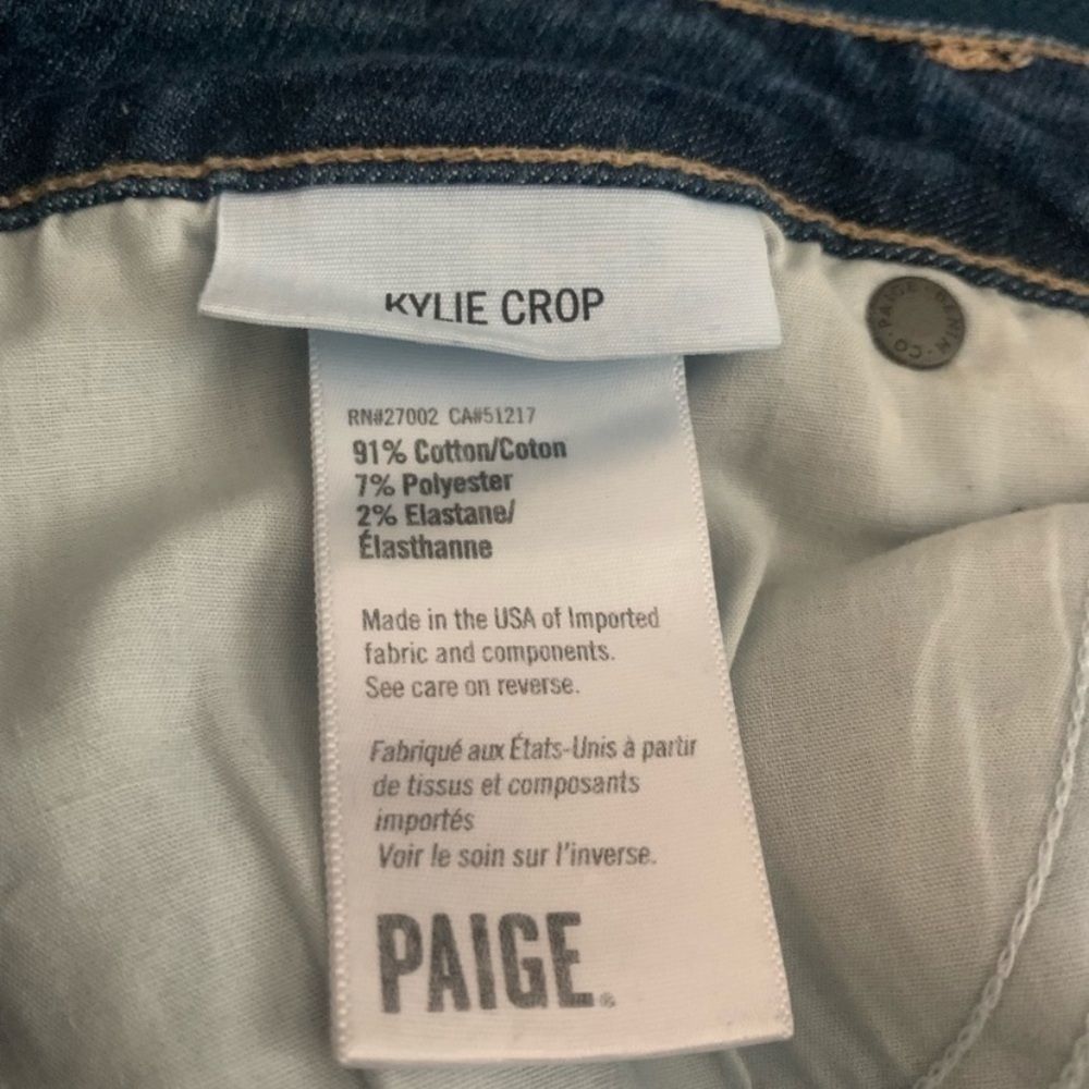 Paige Kylie Crop Evelyn Destructed Jeans - Picture 11 of 12